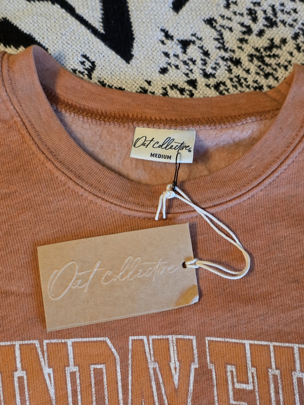 Oat Collective “Sunday Funday” Football Graphic Sweatshirt Size Medium - Picture 3 of 3